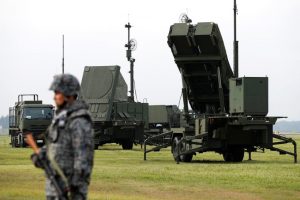 A Japan Self-Defense Forces (JSDF) soldier takes part in a drill to mobilise their Patriot Advanced Capability-3 (PAC-3) missile unit in response to a recent missile launch by North Korea, at U.S. Air Force Yokota Air Base in Fussa on the outskirts of Tokyo, Japan August 29, 2017. (Reuters photo)