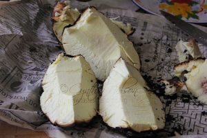 Stovetop Fire-roasted Breadfruit (Photo by Cynthia Nelson)
