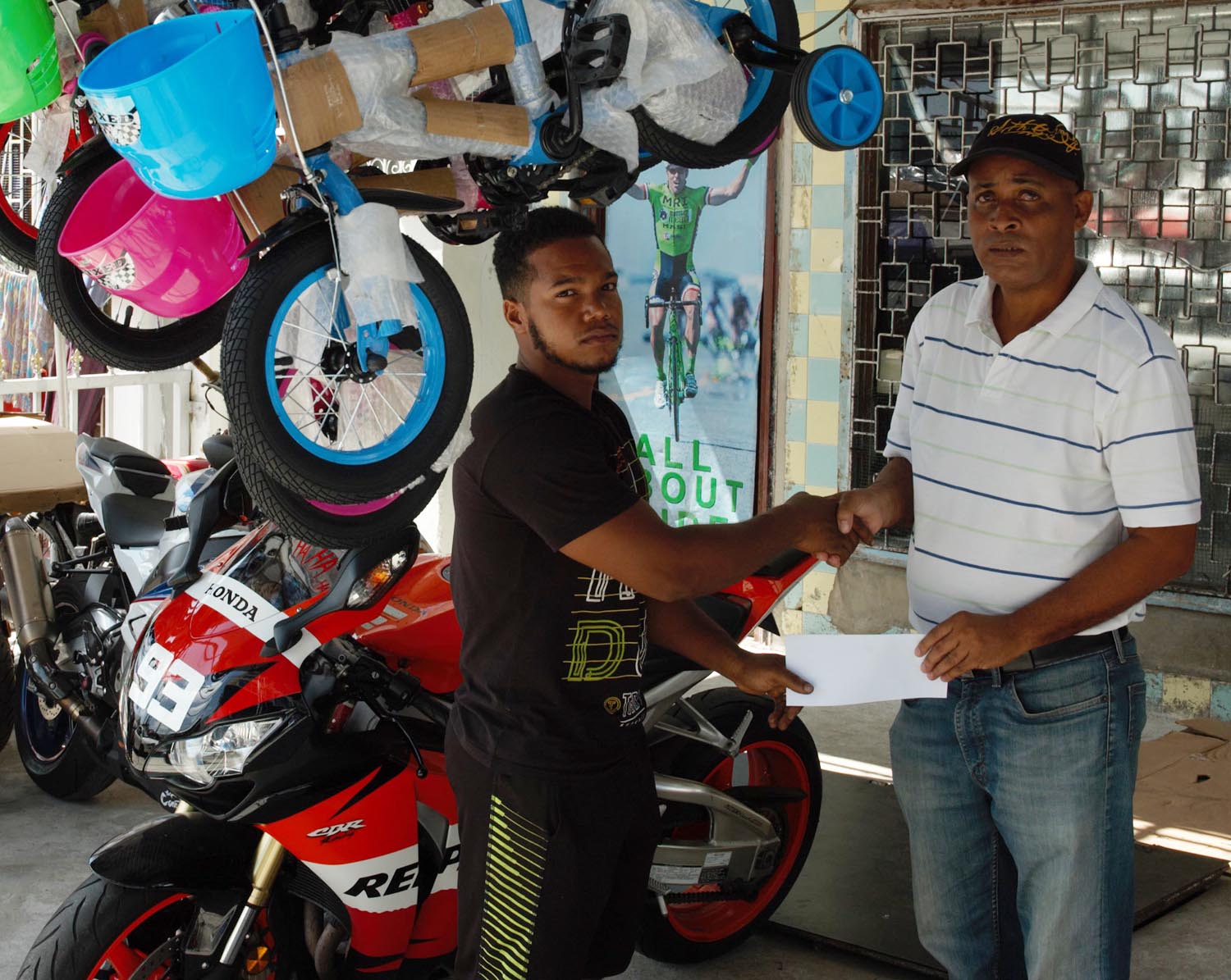 Bike Shop support for Guinness Cage C ships Stabroek News