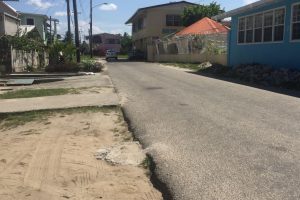 The section of Albert Street, Albouystown, where Colin Daley was gunned down.
