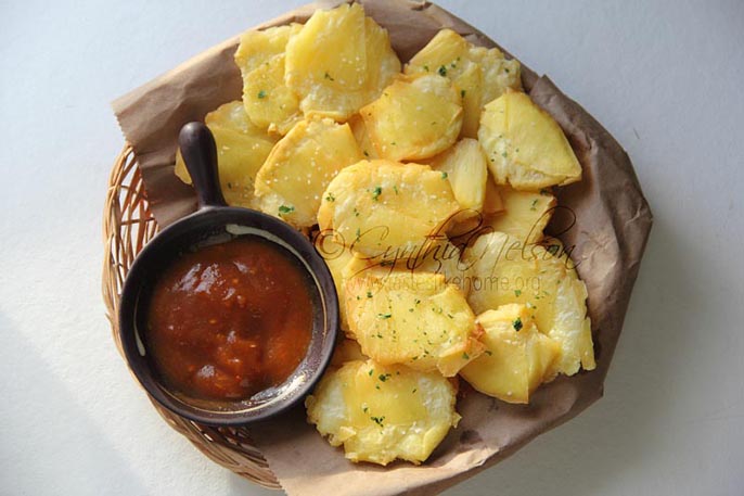 Fried Breadfruit - Plantains