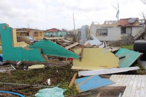 Irma damage: Barbudan houses were ripped to pieces. This is what a touring CARICOM delegation saw on Wednesday. (CARICOM photo)    