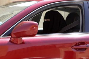 A woman drives a car in Saudi Arabia October 22, 2013. REUTERS/Faisal Al Nasser