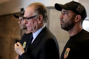 Brazilian Olympic Committee (COB) President Carlos Arthur Nuzman leaves the Federal Police headquarters heading to jail, in Rio de Janeiro, Brazil (REUTERS/Bruno Kelly)