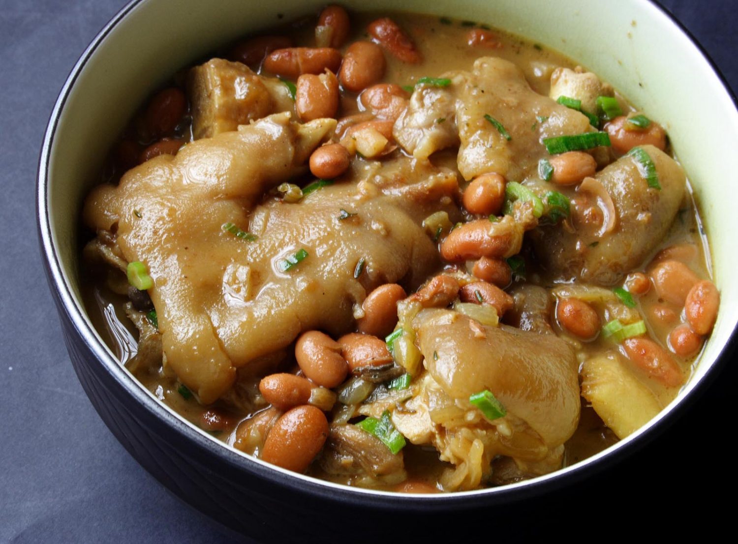 Stewed Pig Trotters with Pinto Beans (Photo by Cynthia Nelson)