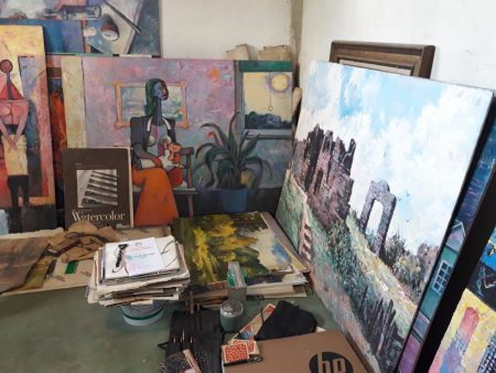 Jorge Bowen-Forbes’
studio at his home