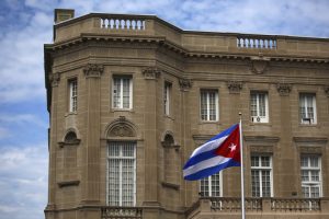 The Cuban Embassy in Washington, U.S., November 28, 2016. REUTERS/Joshua Roberts