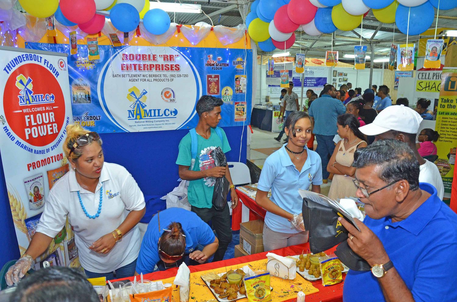  NAMILCO took eighteen different flour-based products to the Berbice Expo.
