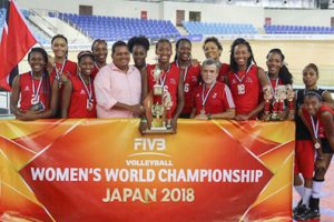 Trinidad & Tobago female volleyballers are destined for the 2018 World Championship in Japan. (NORCECA photo) 