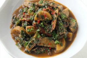 Savoury Nigerian Plantain Porridge (Photo by Cynthia Nelson) 