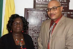Winifred Haywood and Kirt Wynter after their election last year 