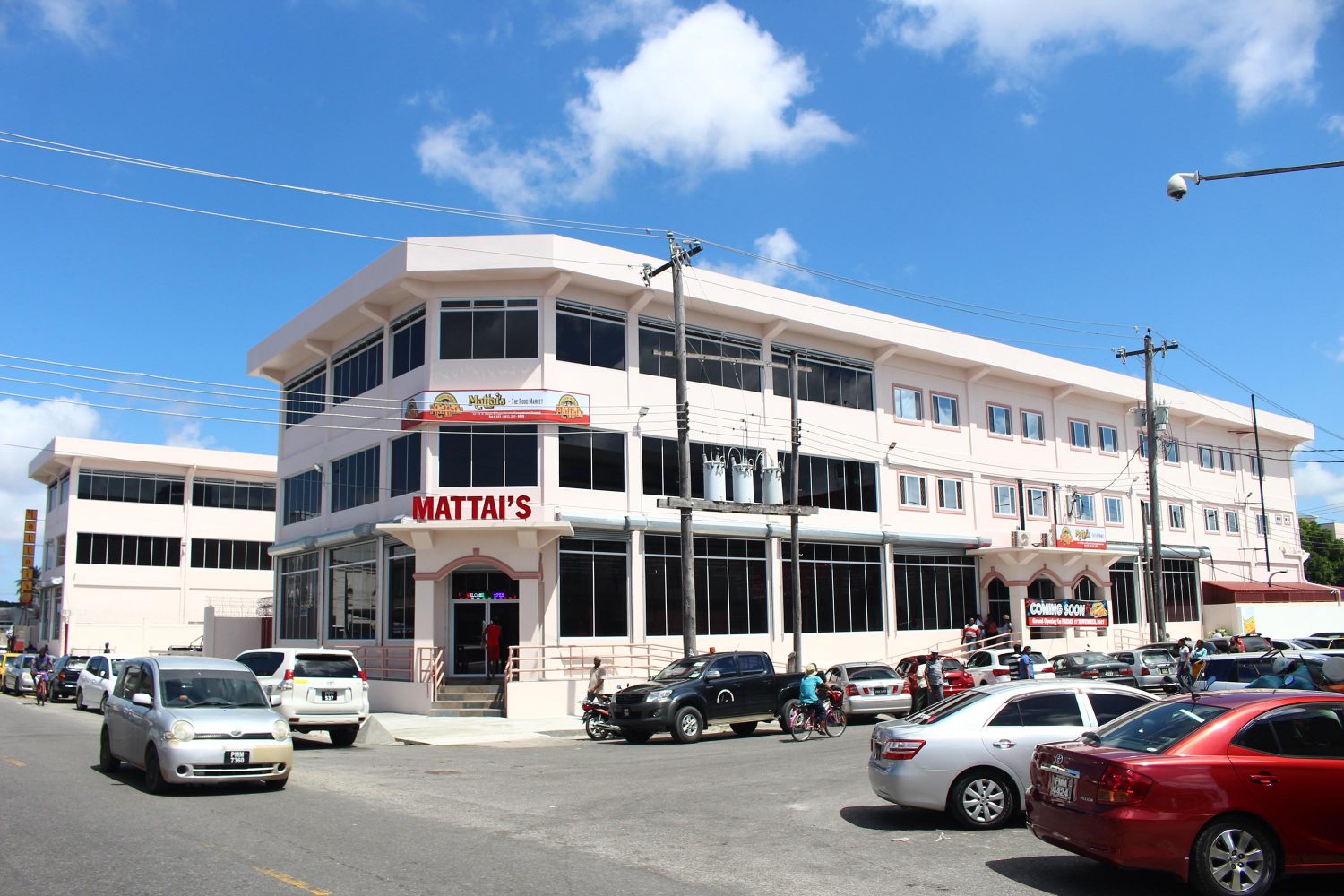 The Mattai’s Food Market building located at the corner of Water and Hope Streets, Georgetown.
