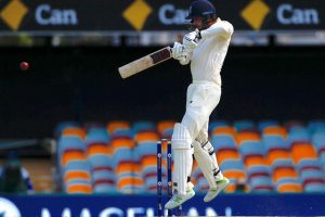 Australia v England, GABBA Ground, Brisbane, Australia, November 23, 2017. England’s James Vince hits a boundary during the first day of the first Ashes cricket test match. (REUTERS/David Gray)