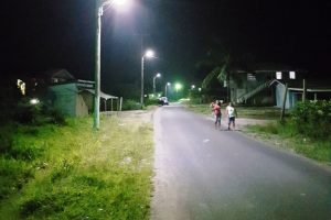 Street lights in Agatash (GEA photo)