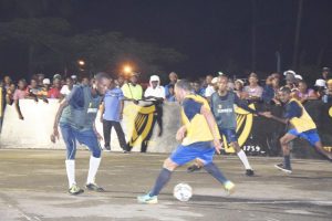 Flashback-Scenes from the semi-final clash between Tucville (blue) and Broad Street (yellow) in the Guinness ‘Greatest of the Streets’ Georgetown Zone