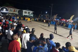 Crowd Support: Sections of the marge crowd that descended on the Albouystown Tarmac for the second group night in the Guinness ‘Greatest of the Streets’ Georgetown Zone.