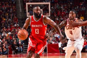 James Harden ended with a triple double of 35 points, 11 rebounds and 13 assists and, for good measure five steals as the Houston Rockets defeated the Cleveland Cavaliers in their NBA marquee matchup Thursday night. Harden joined the incomparable Michael Jordan as the only two players with the above stats in the last 30 years.