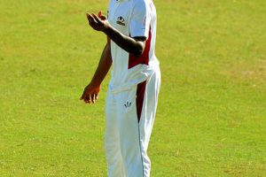 Fast bowler Jeremiah Louis grabbed two wickets to help send the Guyana Jaguars crashing to 53-6 at the close of the second day’s play of their Reginal four day encounter.
