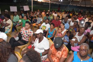 The gathering at the Mocha/Arcadia Community Centre Ground on Sunday (DPI photo)