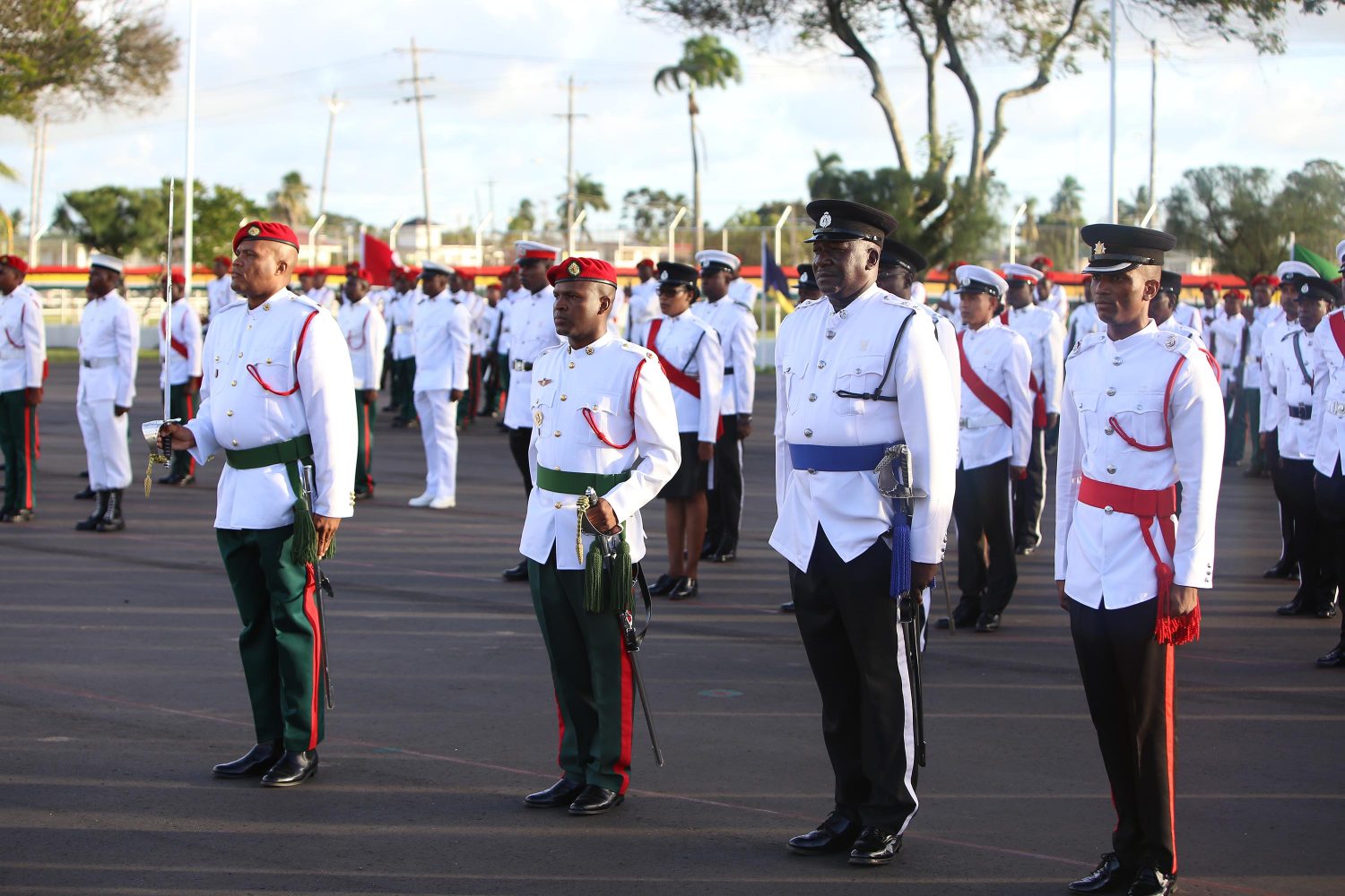 A section of the awardees at yesterday’s Joint Services Medal Presentation Parade 
