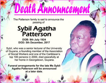 Sybil  Agatha Patterson