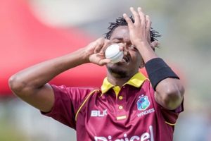 Fast bowler Ronsford Beaton … reported to the ICC for a suspect action. 