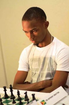 Anthony Drayton, a resident of Lodge and Candidate chess master, ended 2017 on a high as he won the inaugural Caribbean Chess Cup in Barbados earlier this month. He finished the tournament with a clear one point lead. Drayton gained the FIDE title of Candidate Master at the last chess Olympiad held at Baku, Azerbaijan, in 2016. He was once Guyana’s national junior champion.