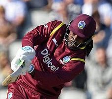 Left-handed opener Chris Gayle … key to the Windies fortunes against New Zealand.