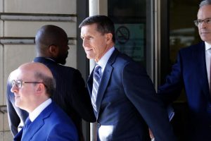 Former U.S. National Security Adviser Michael Flynn departs U.S. District Court, where he was expected to plead guilty to lying to the FBI about his contacts with Russia’s ambassador to the United States, in Washington, U.S., December 1, 2017. REUTERS/Jonathan Ernst