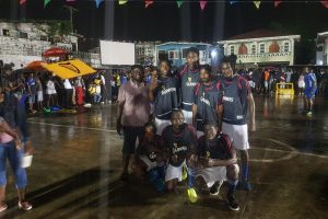 The Victorious Gold is Money unit following their hard-fought penalty shoot-out win over Bent Street at the Albouystown Tarmac in the Guinness ‘Greatest of the Streets’ Georgetown Zone.