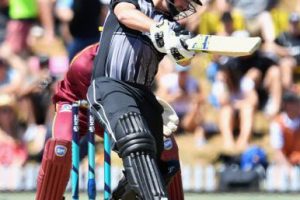 Colin Munro struck his fourth T20I fifty to lay a solid platform for New Zealand after they were asked to bat in the first T20I against West Indies