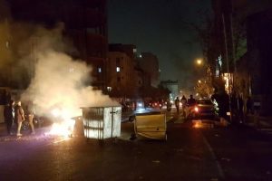 People protest in Tehran, Iran December 30, 2017 in this picture obtained from social media. REUTERS 