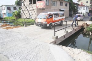 Bridge not ready: Vehicles were on Thursday observed using the Cemetery Road Bridge which is not 100% complete.