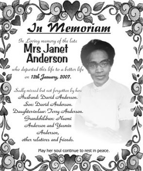 Mrs Janet Anderson