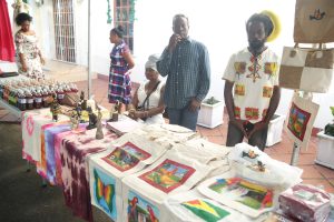 Artwork on display at the Action Club Graduation Ceremony and Business Expo, which was held at the Theatre Guild, Parade Street, Georgetown on Friday.  