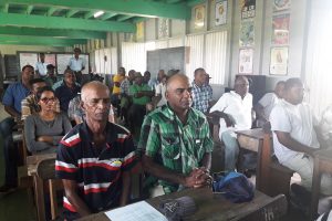 The Black Bush farmers who gathered for the meeting