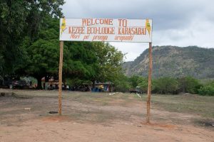 The entrance sign to the Kezeé Eco-Lodge (DPI photo)
