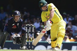 Aaron Finch scored his second one day century in successive matches as Australia crashed to a second defeat in succession against England in their five-match One-Day series.