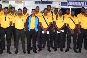 By Royston Alkins
Guyana Jaguars Skipper Leon Johnson has expressed satisfaction with the team given to him to halt Guyana’s more than decade-long run without a championship in the regional one-day format.
The South Americans departed Guyana at the Eugene F. Correia International Airport, Ogle for the 2018 edition of the tournament in the wee hours of yesterday morning where Johnson, in an invited comment to Stabroek Sport, had his say. “Yeah, I’m satisfied with the team and I think we’ve put together close to our best team,” the Skipper remarked.
One exciting factor, when assessing the composition of the team this year, leans on the inclusion of young all-rounders Sherfane Rutherford, Keemo Paul and Ricardo Adams. The trio along with 21 – year-old West Indies opener, Shimron Hetymer, are expected to wield their willows effectively, presenting the four-day champions with an explosive package of big hitting and tidy death bowling. Those features were largely absent in the Jaguars’ squad of the past.
Beaming with optimism, not only from expectation from  what he recently witnessed during Jaguars’ practice match where Hetymer struck a belligerent century while Anthony Bramble, Rutherford and Paul had hammered a Rest XI to reach 386 – 8, Johnson appeared anxious to unleash his young and explosive counterparts.
“We would have seen what they can do in the practice games where Sherfane [Rutherford] and Keemo [Paul] batted seven and eight behind Anthony Bramble, in the practice games and mainly we’ll look to utilize them in those roles to finish off an innings once the top order would have done well.
“They coming in at the bottom gives us a lot of firepower, so they’ll definitely be used in those roles,” the Skipper told Stabroek Sport, touching on the prospects of the trio firing and being the tournament’s surprise bundle.
The left-hander, on a personal note, signalled his intention of bettering the numbers he posted during the last 50 over season where he finished atop the Jaguars’ batting chart after scoring 253 runs from eight outings, disappointingly without a century.
“I wouldn’t say I had an excellent series last time out but it was decent, the numbers were decent and I’m definitely looking to better that and I’m aiming to get a century or a few and just to capitalizing on the good starts. I had a few 70s-last year so it’s all about capitalizing and carrying on,” the 30–year-old emphasized.
The tournament begins Tuesday with Jaguars opening their campaign against English County Side Kent a day later at the Sir Vivian Richards Stadium, North Sound, Antigua.