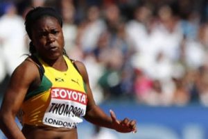 Jamaican sprint hurdler, Yanique Thompson. 