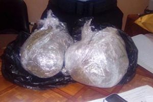 The ganja that was seized (Police photo)