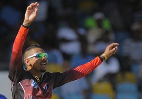 Red Force off-spinner Sunil Narine
