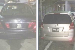 Two other vehicles, PMM 6979 and PPP 82 that were recovered by the police.