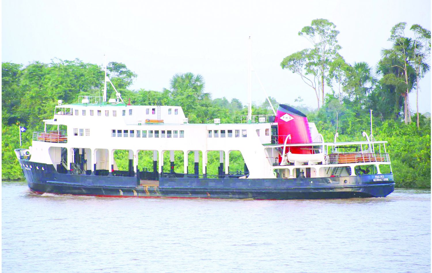 The M.V. Malali that once reigned on the Essequibo (Photo by Joanna Dhanraj)