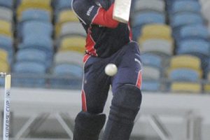Vikash Mohan stylishly gathers runs through the off-side during his top score of 40. (Photo courtesy CWI Media)