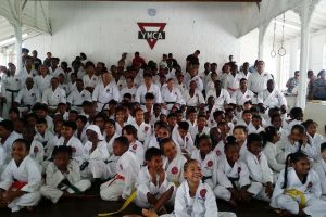 Some 153 students turned up to vie for their next stage belt at the Asasociation of Shotokan Guyana grading Sunday at the Thomas Lands YMCA building.