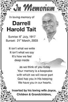 Darrell Harold Tait