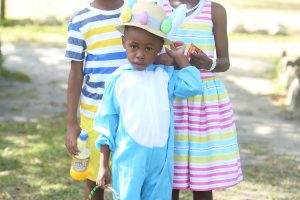  This family of Easter bunnies showed up to participate in the Hat Show which was held on Saturday at the Promenade Gardens (Photo by Keno George)