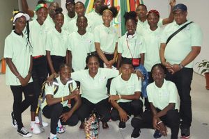 Guyana’s contingent of medal chasing athletes departed for the FLOW CARIFTA Games yesterday as the country looks set to once again compete for podium places during the annual Regional championships over three days.