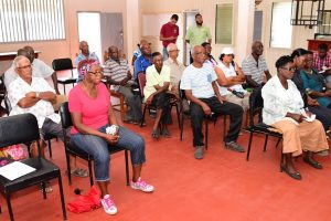 Residents from Kildonan, Fyrish, Springlands, Corriverton, and the surrounding villages were given an opportunity to make  inquiries and raise concerns about land issues during community meetings. (Ministry of the Presidency photo)  